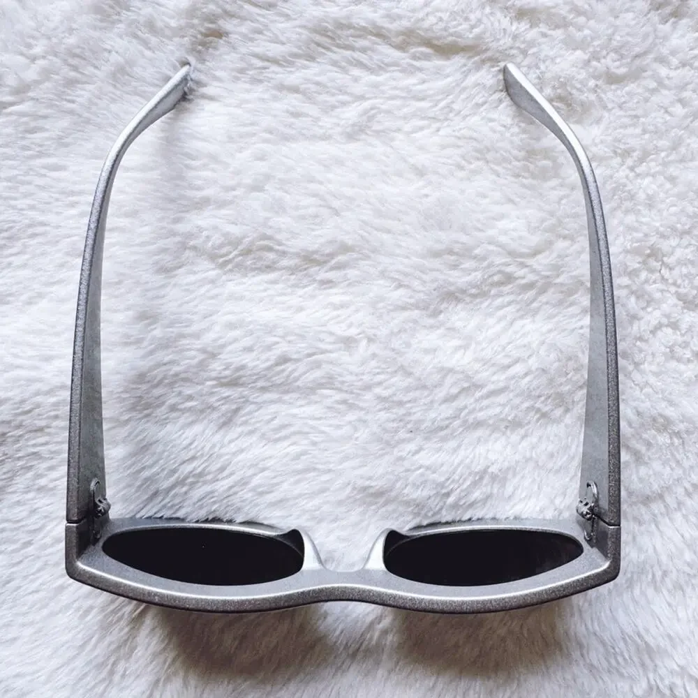 Faye Mirrored Silver Cat-Eye Sunglasses